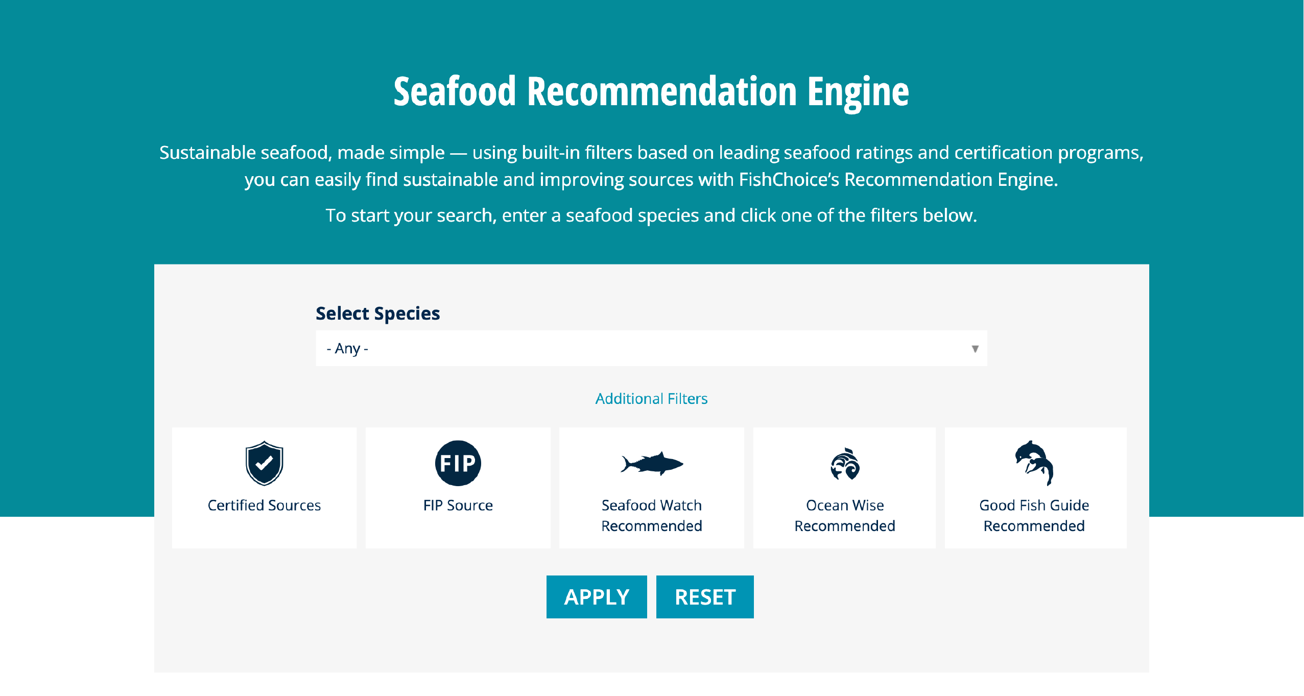 Seafood Recommendation Engine